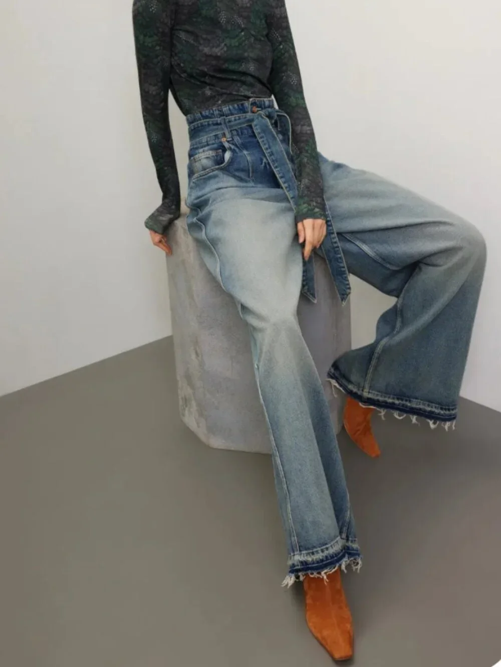 Scotch & Soda The Wave Wide Leg Jeans Size 29/30 - Picture 4 of 10